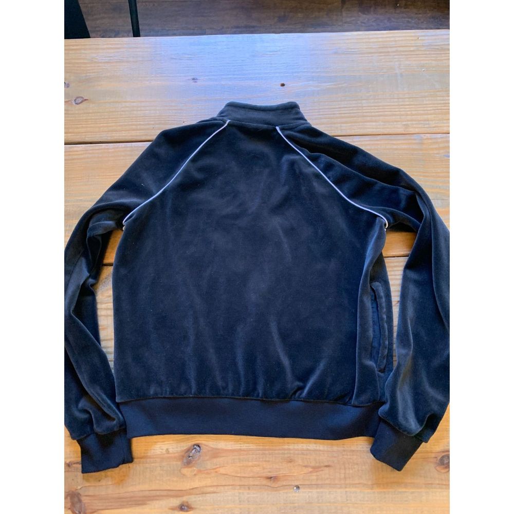Nike Velour Black Zip Up Jacket Women's Size Small